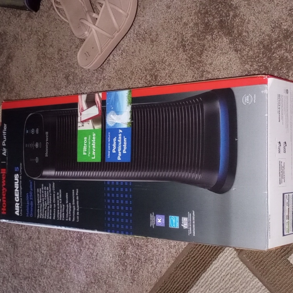 The Honeywell air purifier